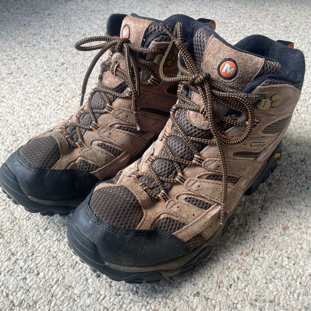 Merrell Mens Moab 3 Mid Waterproof Vibram Hiking Work Boot J06051 sz 10W